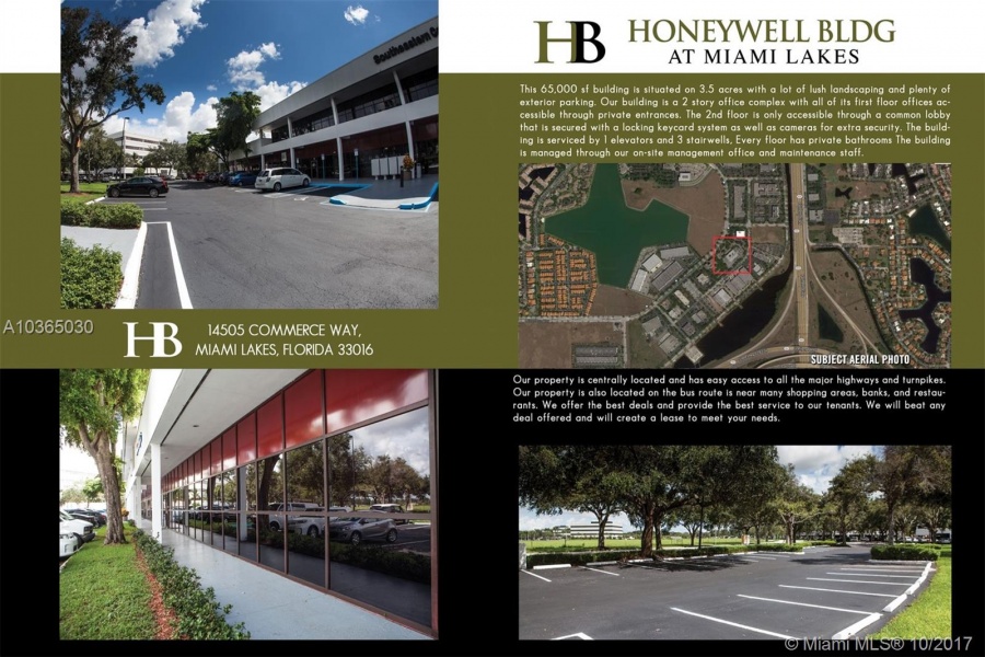 Miami Lakes,Florida 33016,Commercial Property,Honeywell Building,A10365030