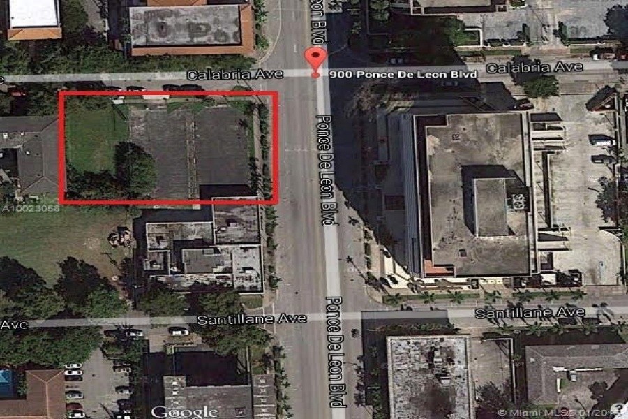 Coral Gables,Florida 33134,Commercial Land,ponce de leon,A10023058