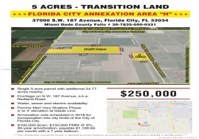 Florida City,Florida 33034,Commercial Land,187 AVENUE,A10372009